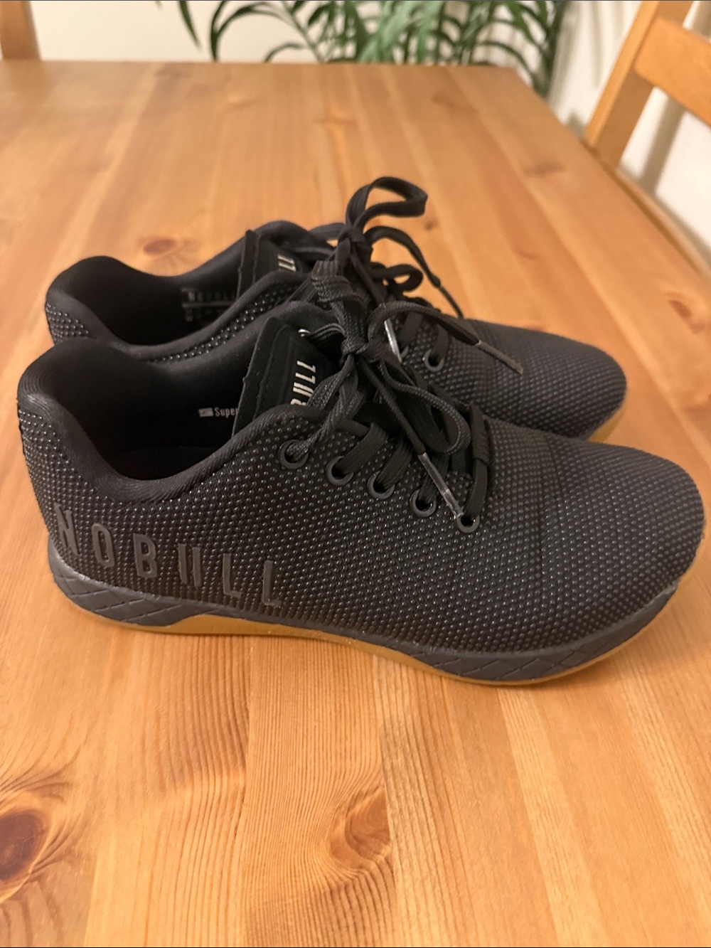 NOBULL Outwork Women’s Black Athletic Shoes with Gum Outsole